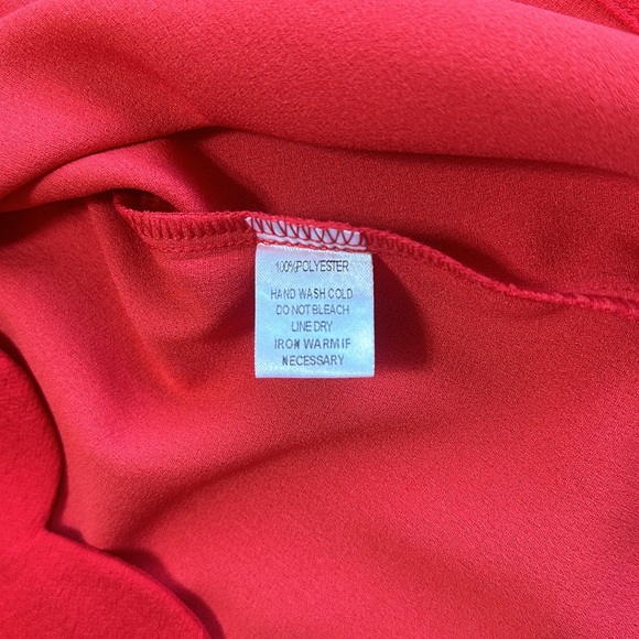 Mittoshop Short Sleeved Scalloped Red Dress - Picture 8 of 9